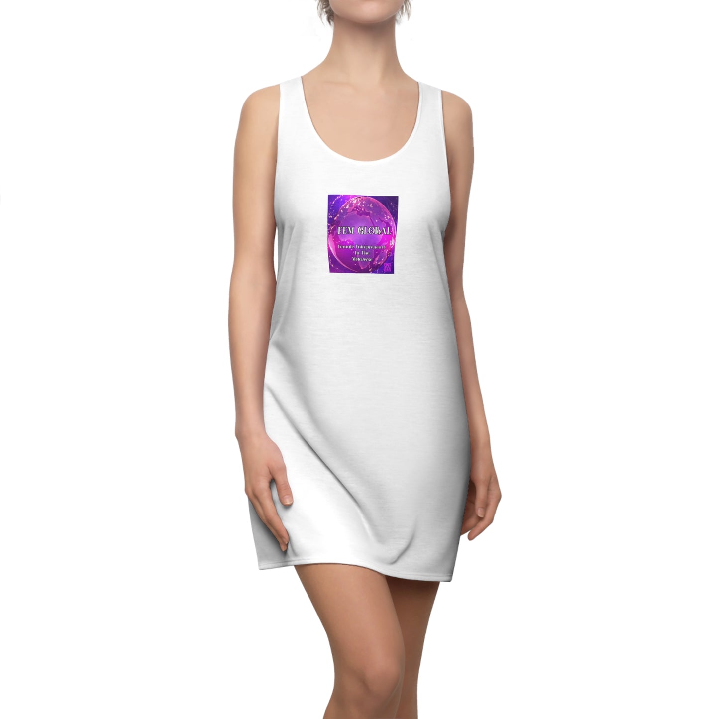 Women's Cut & Sew Racerback Dress (AOP)